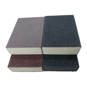 China Cheap price Sanding Block For Metal - Sanding Sponge 100*70*25mm 4 Sides Use Coarse/Medium/Fine Sanding Block – Tranrich