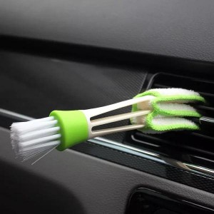 Online Exporter Flat Wire Wheel - Car air conditioning outlet brush double brush car interior dust Car Cleaning Brush car gap brush – Tranrich