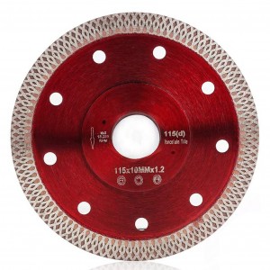 OEM/ODM China Diamond Disc Grinder - Diamond Saw Blade Hot Pressed X Rim Turbo Mesh for Cutting Tile Porcelain Ceramic – Tranrich