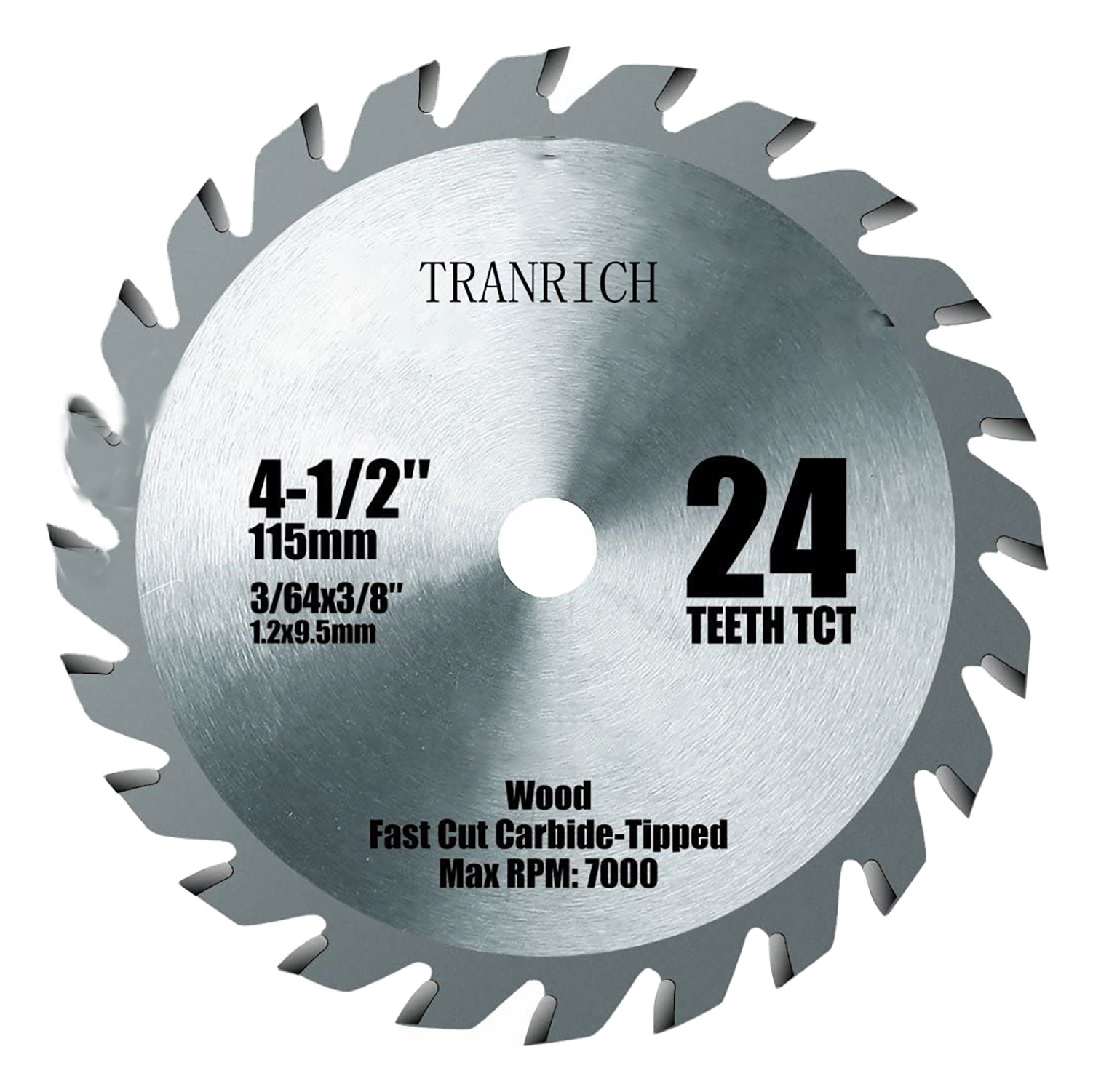 Cheap price Double Sided Diamond Sharpening Plate - TCT Saw Blade Tungsten Carbide Tipped Cutting Disc for Wood Cutting – Tranrich