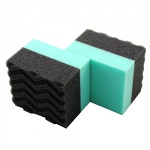 Factory directly Silicon Carbide Whetstone - Car Detailing Tire Sponge Grey Green Car Dressing Applicator Pads – Tranrich