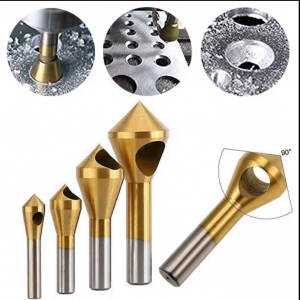 90 Degree 0 Flute HSS Slanting Hole Countersink Deburring Drill Bit for Metal Counter Sink Drilling